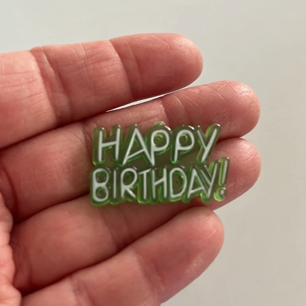 Happy birthday plastic signs and letters/numbers for cakes & cupcakes & signs!